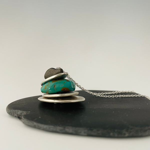 Cairn 'pebble' adjustable necklace