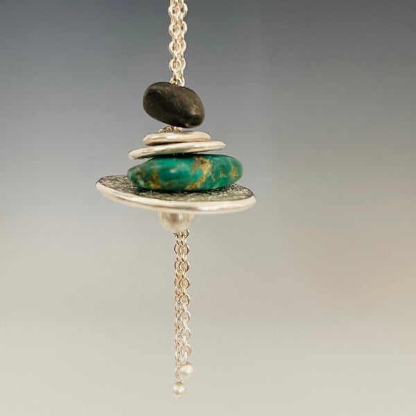 Cairn 'pebble' adjustable necklace