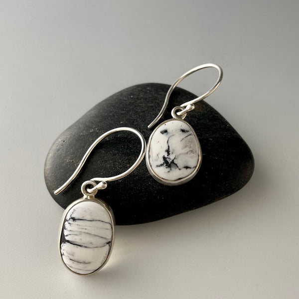 Buffalo Turquoise gemstone earrings
