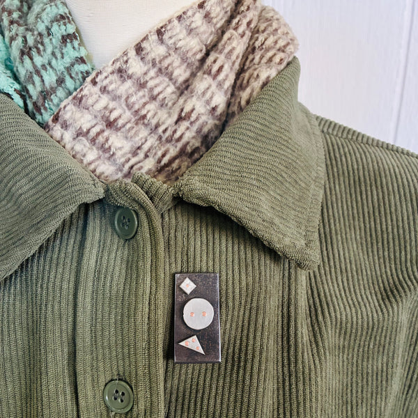 Floating Shapes - magnetic brooch