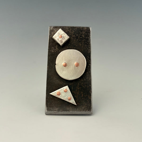 Floating Shapes - magnetic brooch