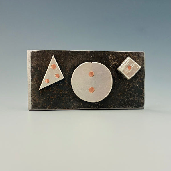 Floating Shapes - magnetic brooch