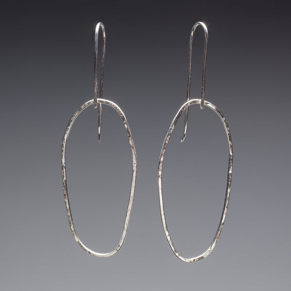 Open oval earrings